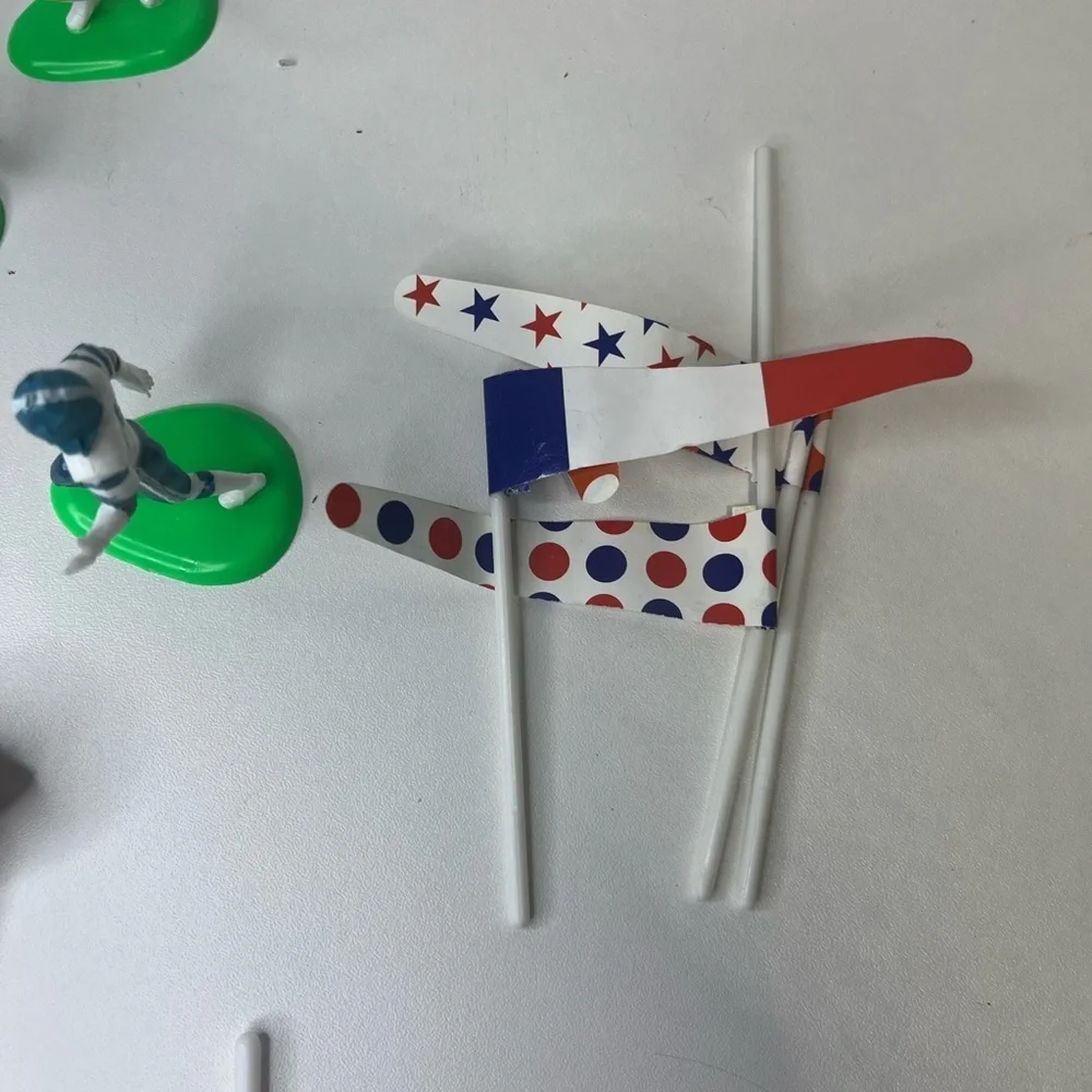 Football Touchdown Cake Topper  Decorating Set